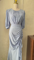 Round Neck Side Runched Dress